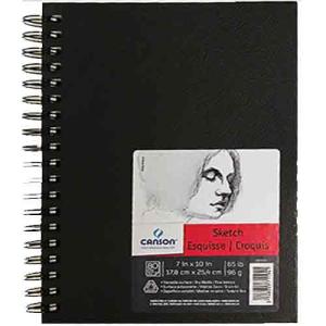 Canson Universal Sketch Book 7" x 10" - (80 Sheets, 65lb) Wire Hardbound