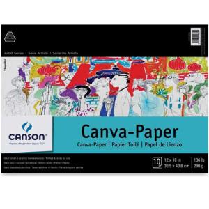 Canson Artist Canva-Paper Pad 12x16 10sheets C100510842