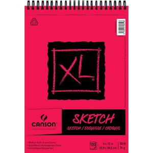 Canson XL Sketch Pad 9" x 12" - (100 Sheets, 50lb) Top Wire Bound