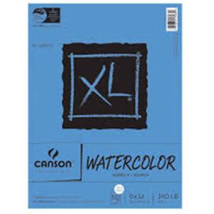 Canson XL Watercolor Pad 9" x 12" - (30 Sheets, 140lb) Cold Press