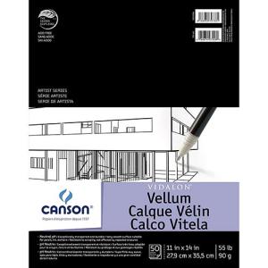 Canson Artist Series Vidalon Vellum Pad 11" x 14" - (50 Sheets, 55lb)