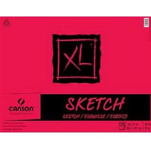 Canson XL Sketch Pad 18" x 24" - (125 Sheets, 50lb) Tape Bound 100511076