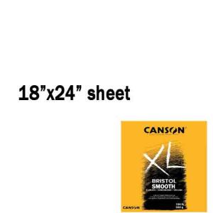 Canson XL Bristol Smooth Paper 18" x 24"each - (100lb)  CN100511123