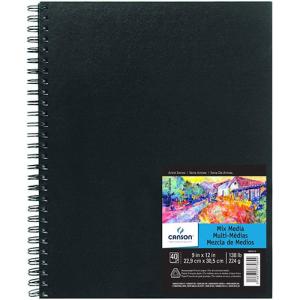 Canson Artist Series Mix Media Pad 9" x 12" - (40 Sheets, 138lb) Hardcover