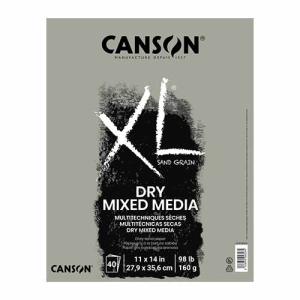 Canson XL Dry Mixed Media Grey- 11x14 (40 Sht)
