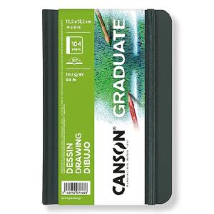 Canson Graduate Drawing Hard Cover Book 4" x 6"  (104 Sheets, 98lb)  CN31200L037