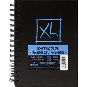 Canson XL Watercolor Hardbound Book 5.5" x 8.5" - (48 Sheets, 90lb)