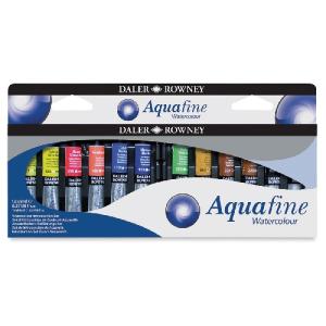 Daler Rowney Aquafine Watercolor Introduction tube Set- 12x8ml 131900556