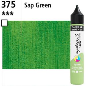 System3 Fluid Acrylics Sap Green -29.5ml Applicator Bottle 139029375