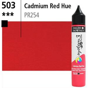 System3 Fluid Acrylics Cadmium Red Hue -29.5ml Applicator Bottle 139029503