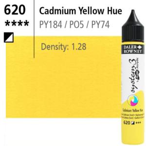 System3 Fluid Acrylics Cadmium Yellow Hue -29.5ml Applicator Bottle 139029620