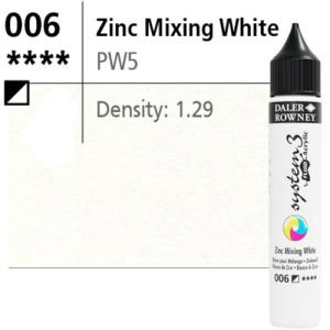 System3 Fluid Acrylics Zinc Mixing White -250ml Bottle 139250006