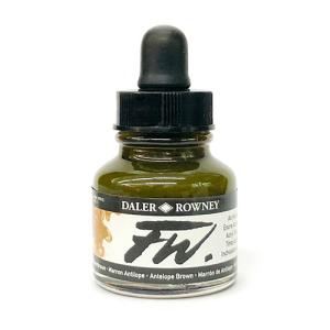 Daler Rowney FW Acrylic Artists Ink - (1oz bottle)- Antelope Brown 222
