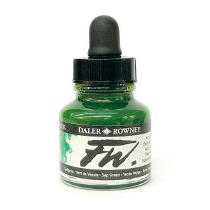 Daler Rowney FW Acrylic Artists Ink - (1oz bottle)- Sap Green 375
