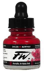 Daler Rowney FW Acrylic Artists Ink - (1oz bottle)- Process Magenta 412