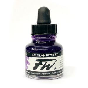 Daler Rowney FW Acrylic Artists Ink - (1oz bottle)- Velvet Violet 454