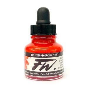 Daler Rowney FW Acrylic Artists Ink - (1oz bottle)- Flame 517