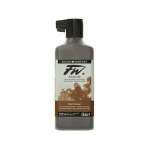 Daler Rowney FW Acrylic Artists Ink - (6oz bottle)-Burnt Umber 223