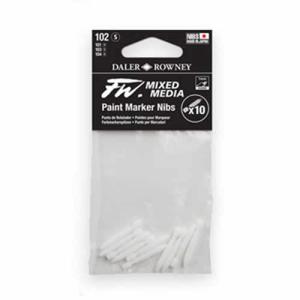 Daler RowneyFW Mixed Media Paint Marker Replacement Hard Plastic Nibs-10pk 160323102