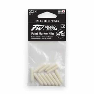 Daler Rowney FW Mixed Media Paint Marker Replacement Round Nibs-12pk  160323202