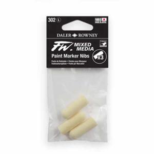 Daler Rowney FW Mixed Media Paint Marker Replacement Round Nibs-3pk 160323302