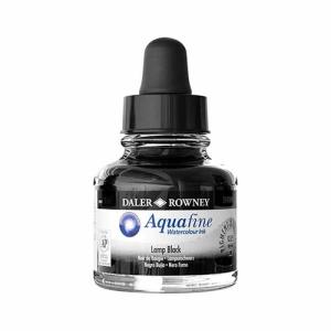 Daler Rowney Aquafine Watercolor 1oz Ink- Lamp Black