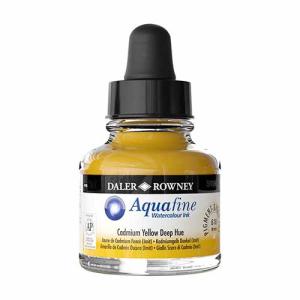 Daler-Rowney Aquafine Watercolor 1oz Ink- Cad Yellow Deep Hue