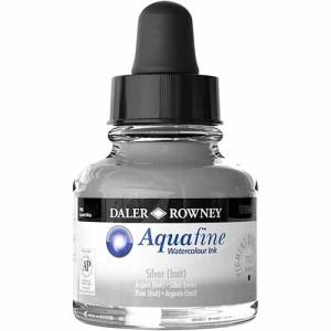Daler-Rowney Aquafine Watercolor 1oz Ink- Silver (IMIT)
