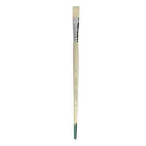 Daler Rowney Robert Simmons Signet Bristle Brush - Flat, Long Handle, Size 8  DR222144008