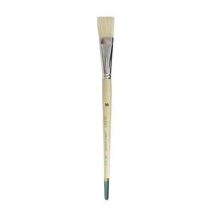 Daler Rowney Robert Simmons Signet Bristle Brush - Flat, Long Handle, Size 10  DR222144010