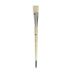 Daler Rowney Robert Simmons Signet Bristle Brush - Flat, Long Handle, Size 12  DR222144012
