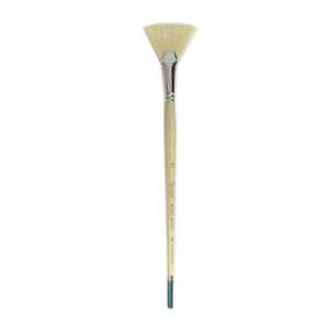 Daler Rowney Robert Simmons Signet Bristle Brush - Fan, Long Handle, Size 12  DR222146012