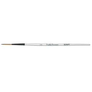 Daler Rowney Simply Simmons Mixed Media Brush - Short Handle, Script Liner, Size 3 DR255050003