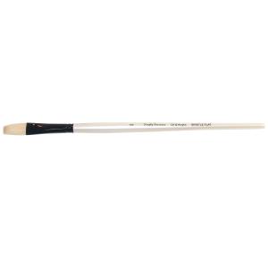 Daler Rowney Simply Simmons Oil/Acrylic Brush - Long Handle, Bristle Flat, Size 8  DR255144008