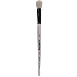 Daler Rowney Simply Simmons Mixed Media Brush - Short Handle, White Goat Oval Mop, Size 1/2"  DR255452050