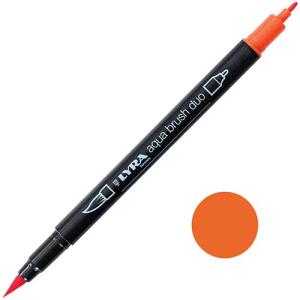 Lyra Aqua Brush Duo Marker Orange  LYL6520013