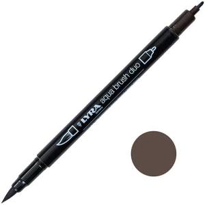 Lyra Aqua Brush Duo Marker Deep Sepia  LYL6520075