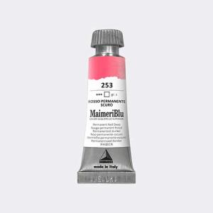 MaimeriBlu 12ml Watercolor- Permanent Red Deep