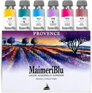 MaimeriBlu Provence Thematic Set 12ml Watercolor Set  6ct   M1698055
