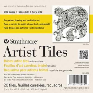 Strathmore 300 Series Artist Tile Pad 6" x 6" - (20 Sheets, 100lb) Bristol