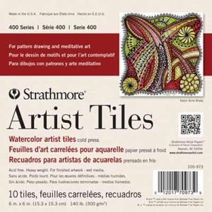 Strathmore 400 Series Artist Tile Pad 6" x 6" - (10 Sheets, 140lb) Watercolor