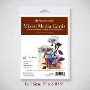 Strathmore Mixed Media Cards & Envelopes 6ct,184lbs 5" x 6 7/8"  ST205-462