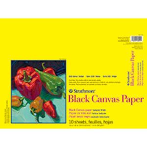 Strathmore 300 Series Black Canvas Paper Pad 16" x 20" - (10 sheets, 115lb)
