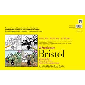 Strathmore 300 Series Bristol Pad 11" x 17" - (24 sheets, 100lb) Vellum