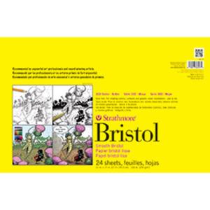 Strathmore 300 Series Bristol Pad 11" x 17" - (24 sheets, 100lb) Smooth
