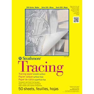 Strathmore 300 Series Tracing Paper 11" x 14" - (50 sheets, 25lb) Tape Bound