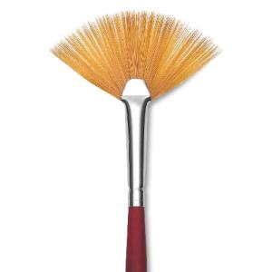 Princeton Velvetouch Series 3900 Synthetic Brush - Long Handle Fan 4   PRN3900FN4