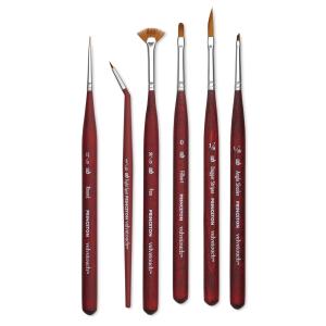 Princeton Velvetouch Mini Mixed Media Brush Set- 6pc short handle