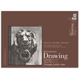Strathmore 400 Series Drawing Pad  14" x 17" (24 sheets, 80lb) Smooth, Spiral Bound