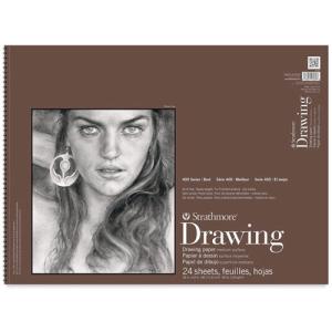 Strathmore 400 Series Drawing Pad 18" x 24" - (24 sheets, 80lb) Medium, Spiral Bound